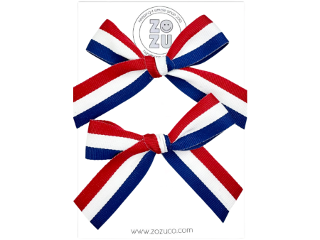 Red, White, & Blue :: Mini Explorer Ribbon Pigtail Set Fashion