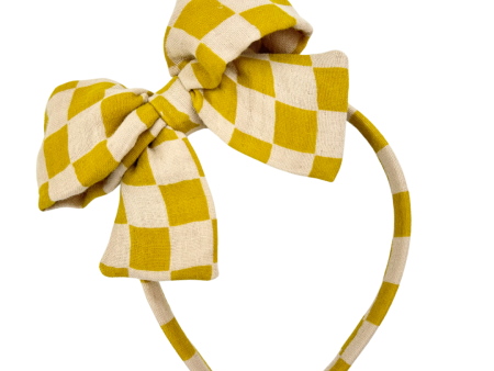 Mustard Check :: Big Girl Headband Hot on Sale